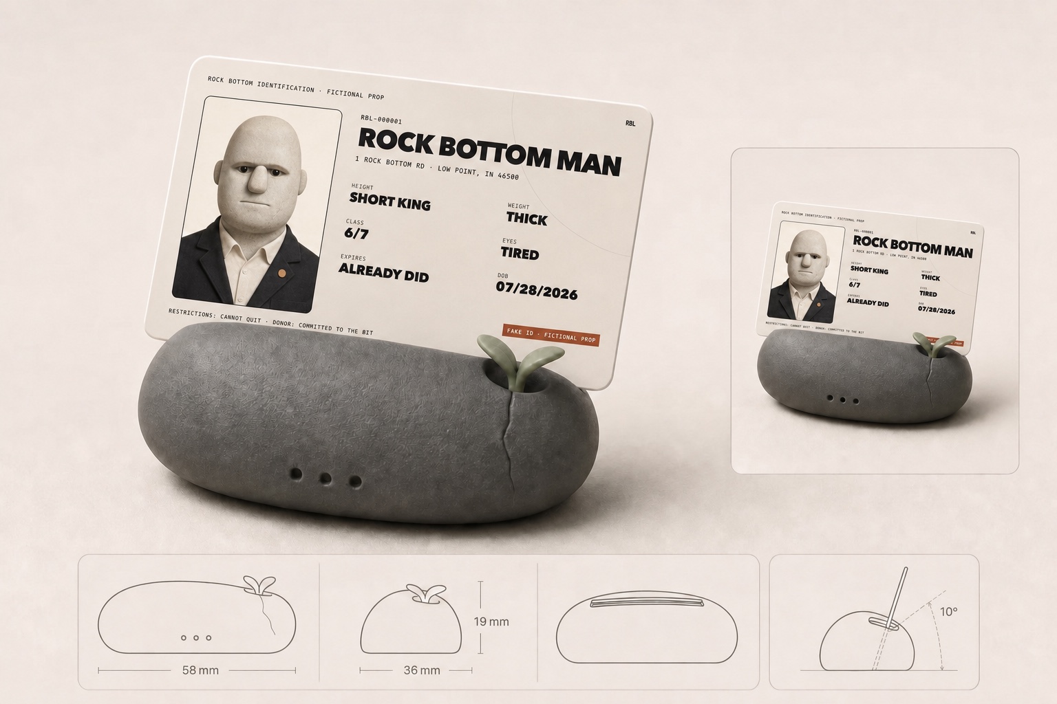 The Original Pebble ID Verification Kickstand concept