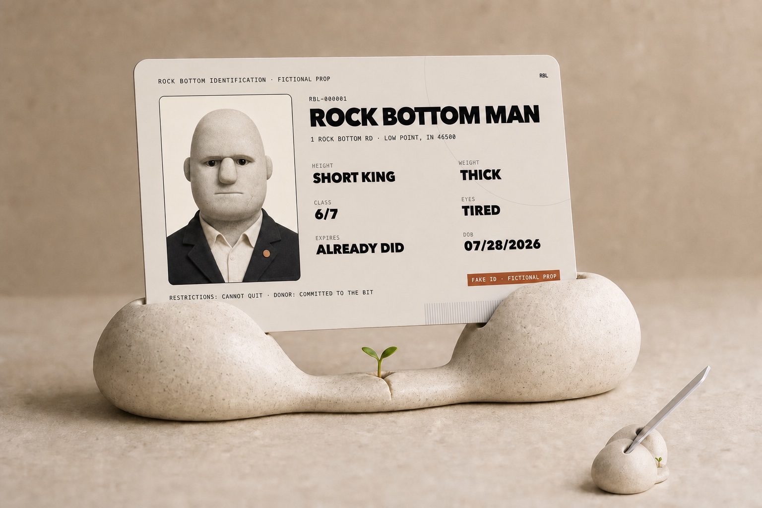 The Twin Stones ID Verification Kickstand concept